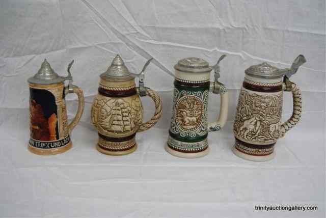 Appraisal: Group of Large Collectible Beer SteinsThis is for a group