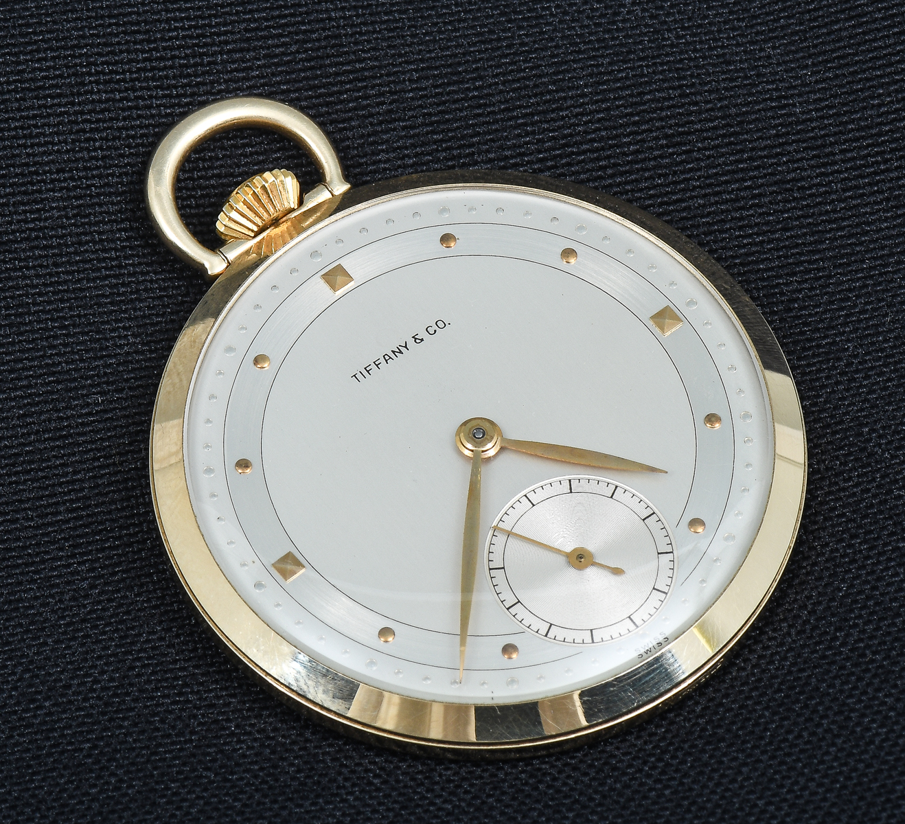 Appraisal: TIFFANY CO K J POCKET WATCH BY OMEGA MM K