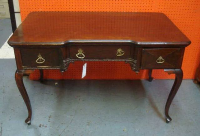 Appraisal: Queen Anne Style Drawer Desk From a Washington Heights NYC