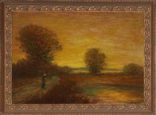 Appraisal: GEORGE VAN MILLETT - OIL ON ARTIST'S BOARD George Van