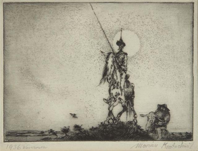 Appraisal: MARIAN KRATOCHWIL Polish - 'Don Quixote and Sancho Panza by