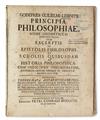 Appraisal: LEIBNIZ GOTTFRIED WILHELM VON Principia philosophiae more geometrico demonstrata Accedunt