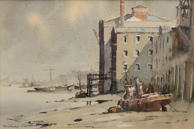 Appraisal: Sidney Cardew British b The River Rotherhithesigned lower left watercolour