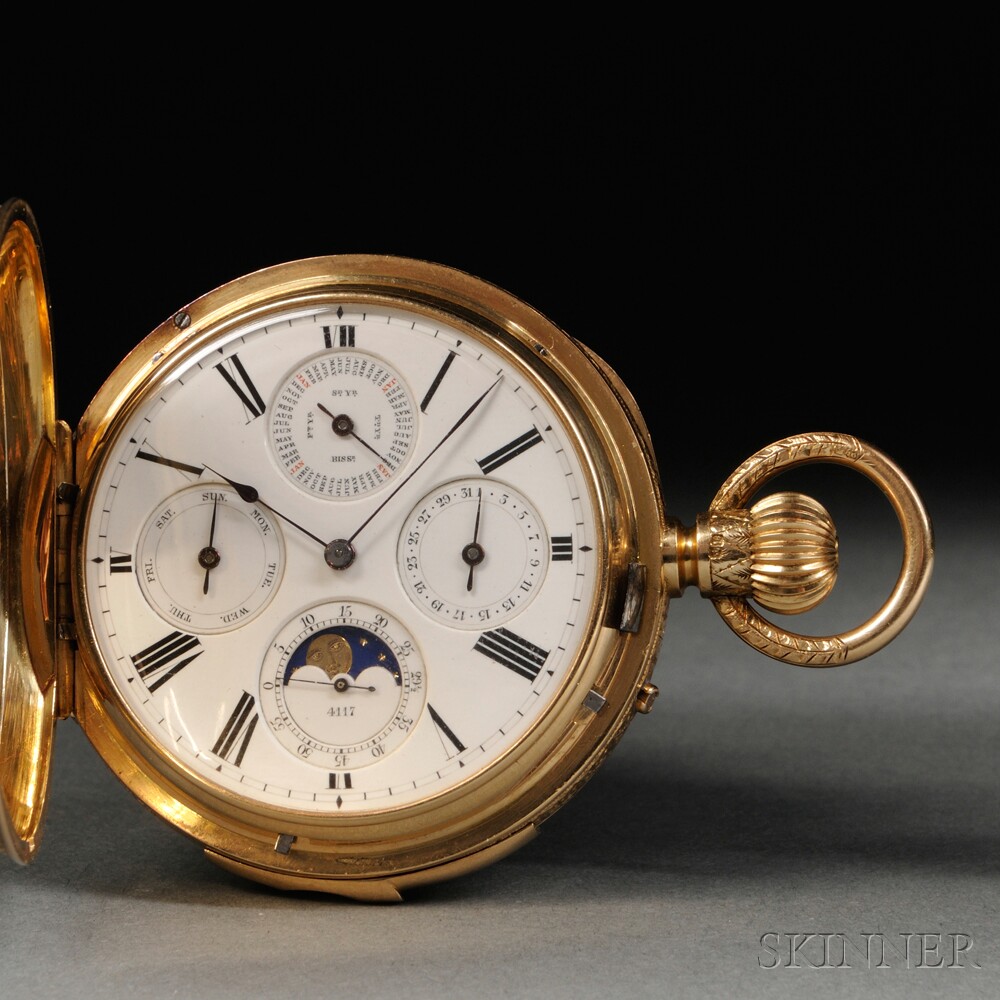 Appraisal: Hamilton Company kt Triple Complicated Minute-repeating Watch No movement marked