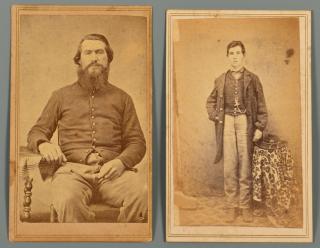 Appraisal: Two Union Soldier CDVs Johnson Co TN Two Civil War