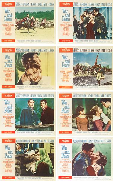 Appraisal: War and Peace Paramount complete set of lobby cards conditions