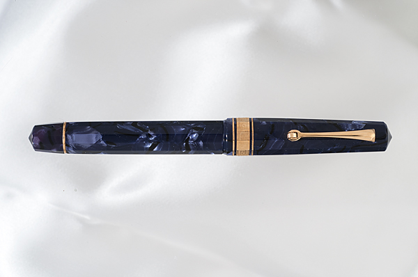 Appraisal: Omas celluloid Blue Royale fountain pen The barrel and cap