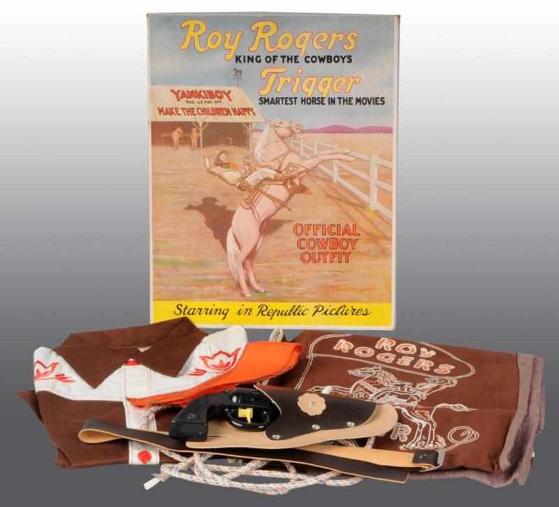 Appraisal: Roy Rogers Cowboy Boxed Outfit Description Made by Yankiboy Company