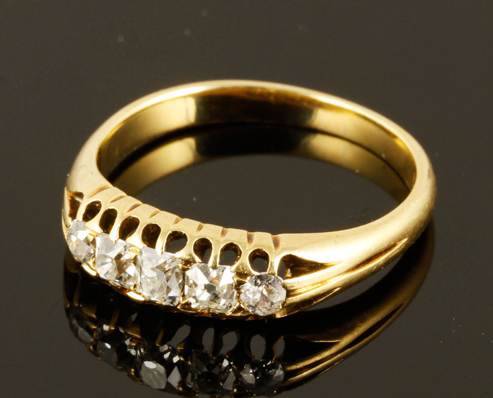 Appraisal: - K Diamond Ring K gold and diamond ring with