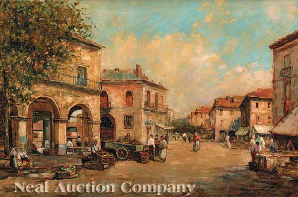 Appraisal: Dennis Ainsley American - Casa Bodega oil on canvas signed