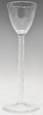 Appraisal: Steuben colorless art glass tall goblet designed by George L