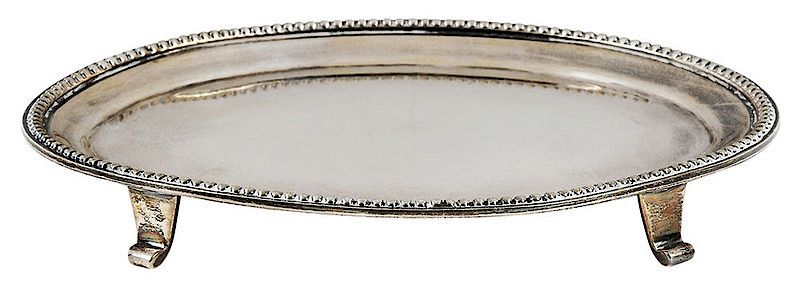 Appraisal: Jacobi Jenkins Coin Silver Tray Baltimore Maryland late th century