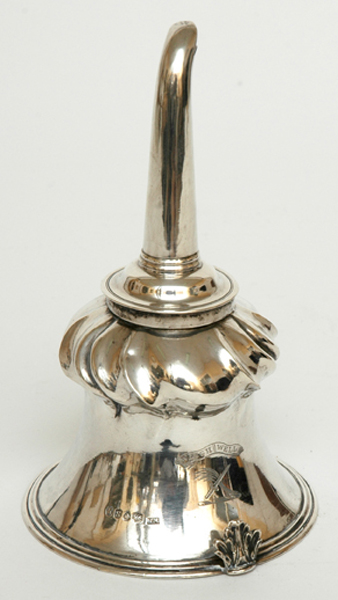 Appraisal: A WILLIAM IV STERLING SILVER WINE FUNNEL Maker's mark William