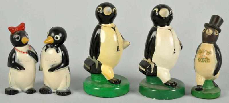 Appraisal: Lot of Mr Kool Penguin Items Description Includes two penguin