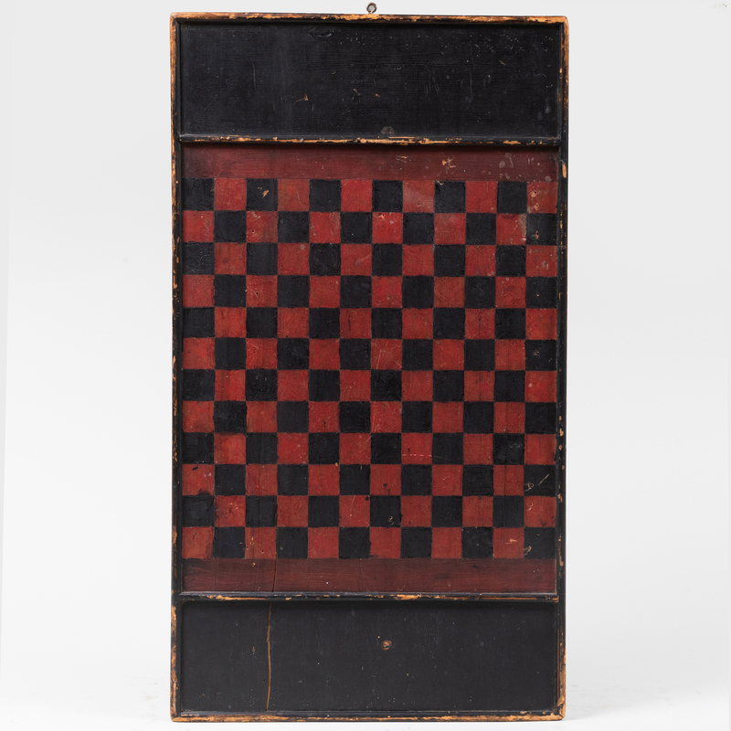 Appraisal: Two American Painted Game Boards x and x in Condition