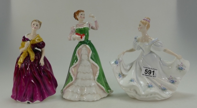 Appraisal: Royal Doulton lady figures Adrienne HN Merry Christmas Hn and