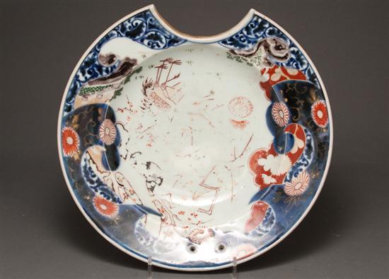 Appraisal: Japanese Imari porcelain barber bowl second half- th century in