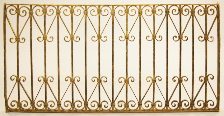 Appraisal: Ornate Pair of Late Victorian Wrought-Iron Fence Panels fourth quarter