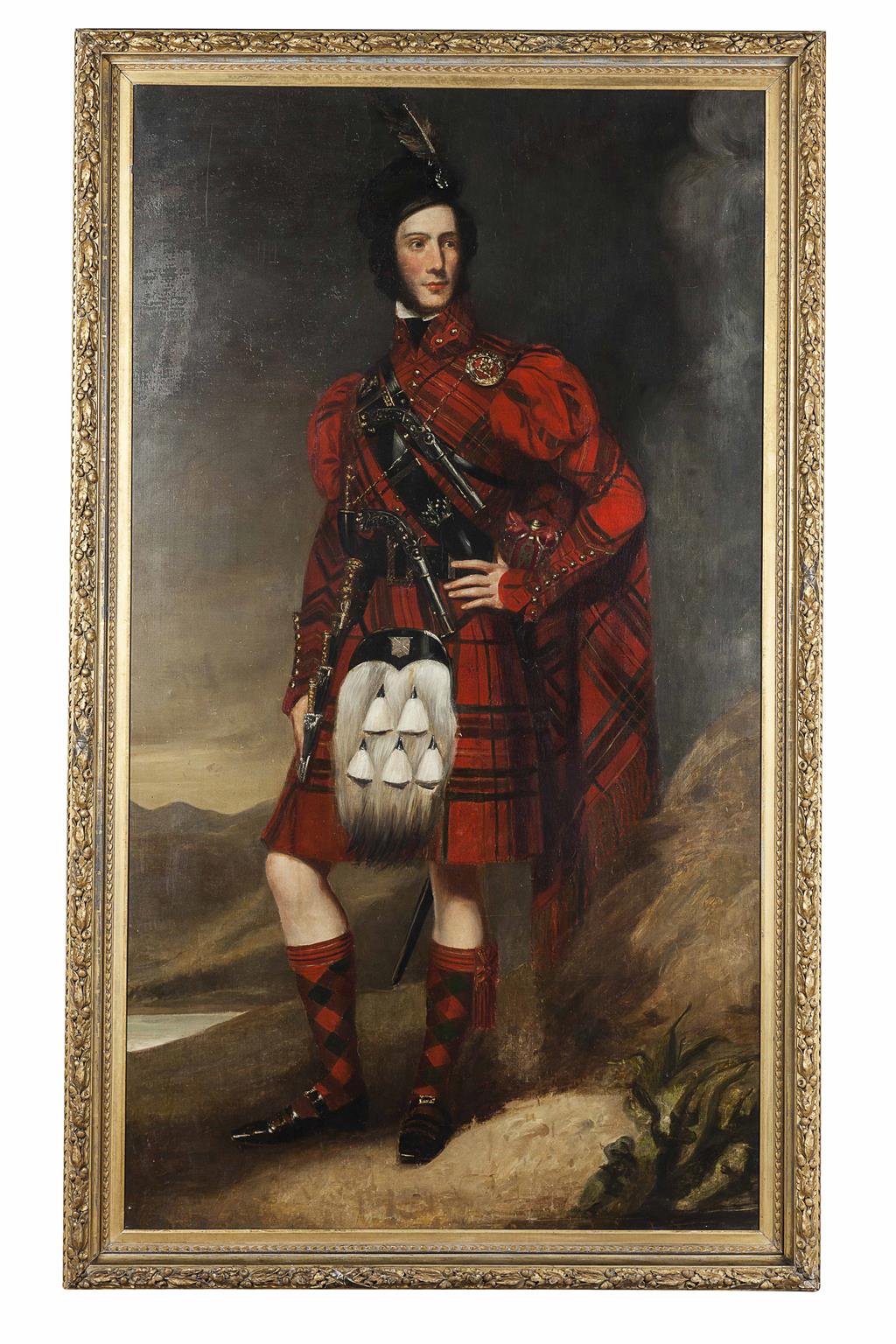 Appraisal: ATTRIBUTED TO SIR JOHN WATSON GORDON FULL LENGTH PORTRAIT OF