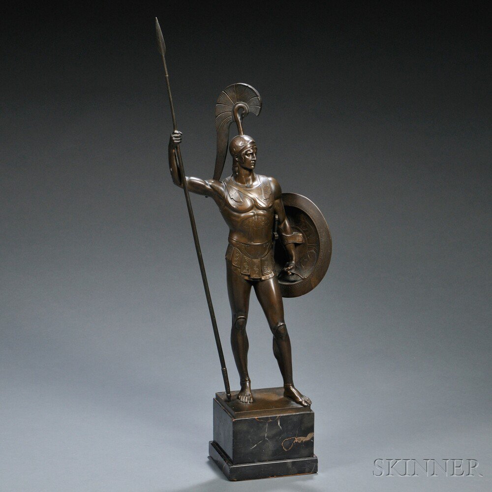 Appraisal: After Johannes Gotz German - Achilles in Hoplite Uniform with