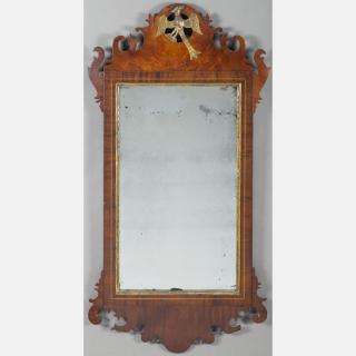 Appraisal: A Chippendale Carved Mahogany Mirror th Century A Chippendale Carved