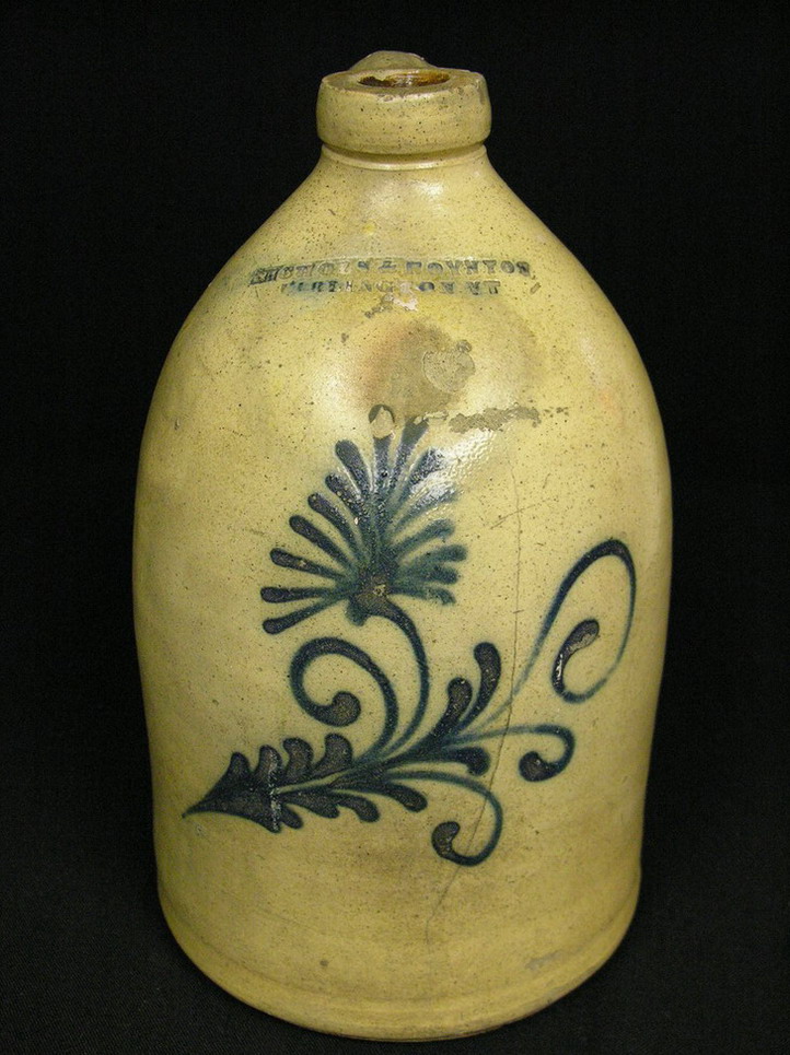 Appraisal: NICHOLS BOYNTON STONEWARE JUG premier maker of stoneware in Burlington