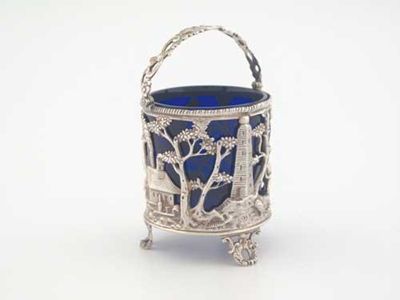 Appraisal: A Victorian pierced cream pail in the th century Irish