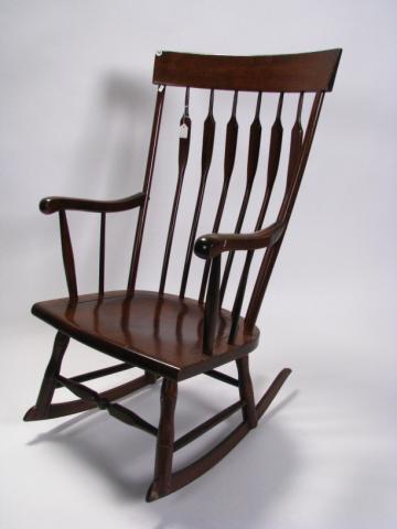 Appraisal: Nichols and Stone Spindle Back Rocking Chair with six arrow