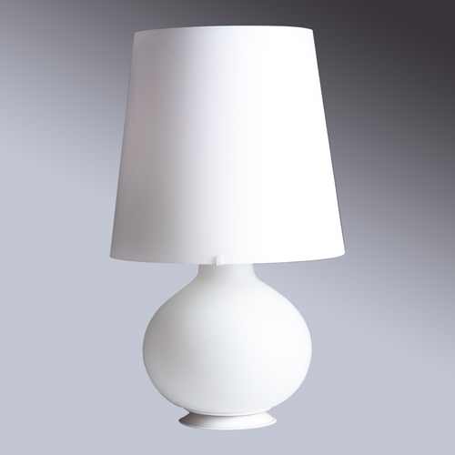 Appraisal: VERRE LUMIERE Table lamp with single socket and bulbous frosted