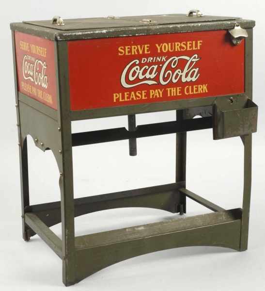 Appraisal: Coca-Cola Salesman Sample Coke Dispenser Description Comes with original cases