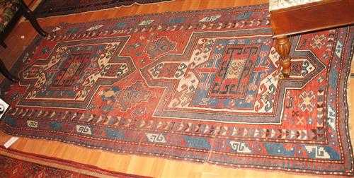 Appraisal: FACHRALO old Red ground with two medallions the entire carpet