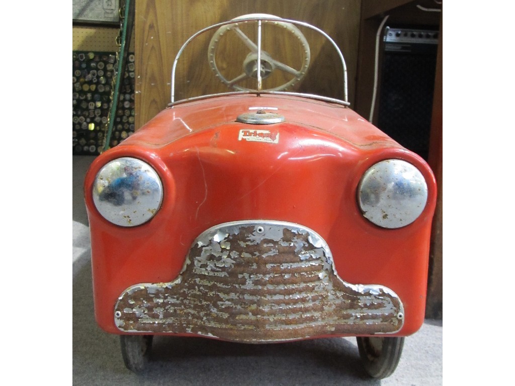 Appraisal: Triang tin plate pedal car