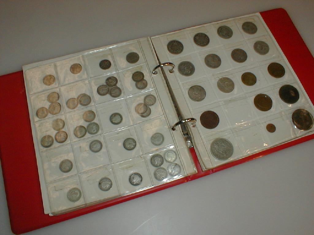 Appraisal: A collector's coin album including Victorian Georgian and world coins