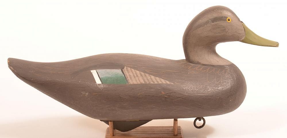 Appraisal: Unsigned Madison Mitchell Mallard Hen Decoy Unsigned Madison Mitchell Mallard