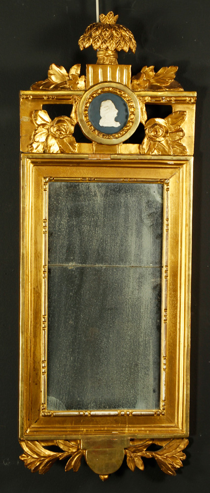 Appraisal: - th C French Carved Gilt Mirror th C French