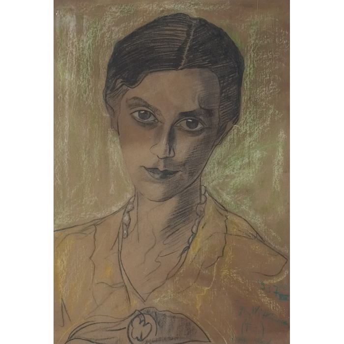 Appraisal: Stanislaw Ignacy Witkiewicz Polish - ''Portrait of a Woman ''