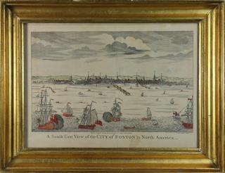 Appraisal: Print John Carwitham City of Boston in North America John