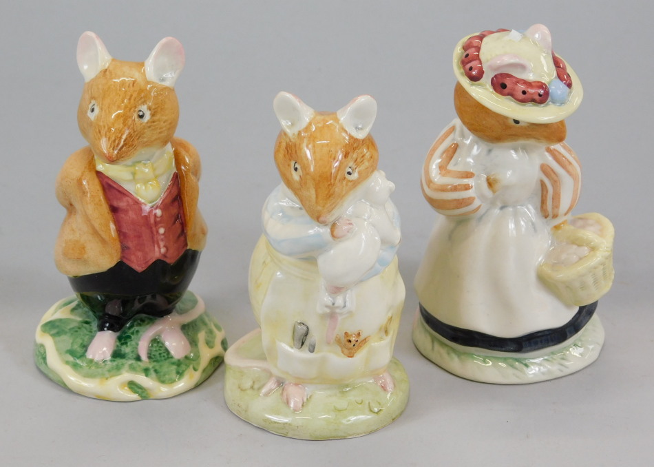 Appraisal: Three Royal Doulton Brambly Hedge figures to include Lord Woodmouse