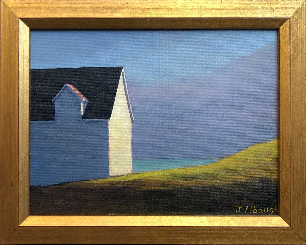 Appraisal: Joan Albaugh Oil on Canvas Board Approaching Storm Joan Albaugh