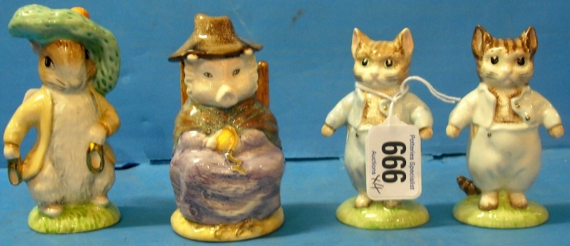 Appraisal: Beswick Beatrix Potter figures Tom Kitten BP B Benjamin Bunny