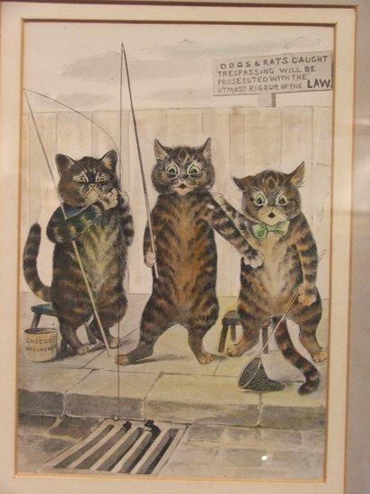 Appraisal: AFTER LOUIS WAIN - 'In the park' hand coloured print