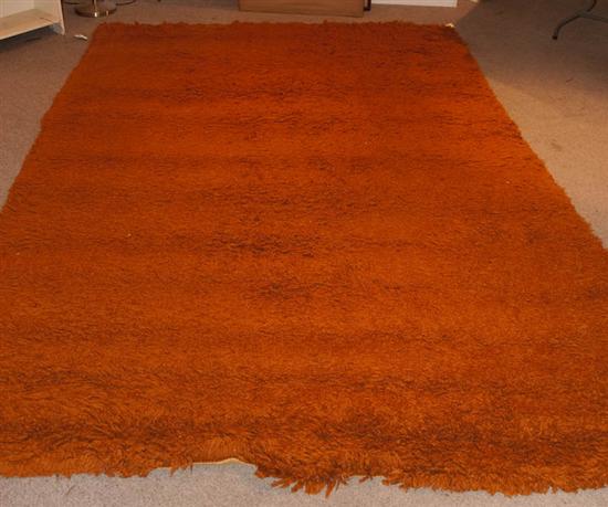 Appraisal: Rya-style Brown Rug ' x '