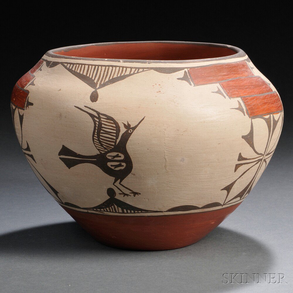 Appraisal: Zia Polychrome Pottery Jar by Ruby Panana ht dia in