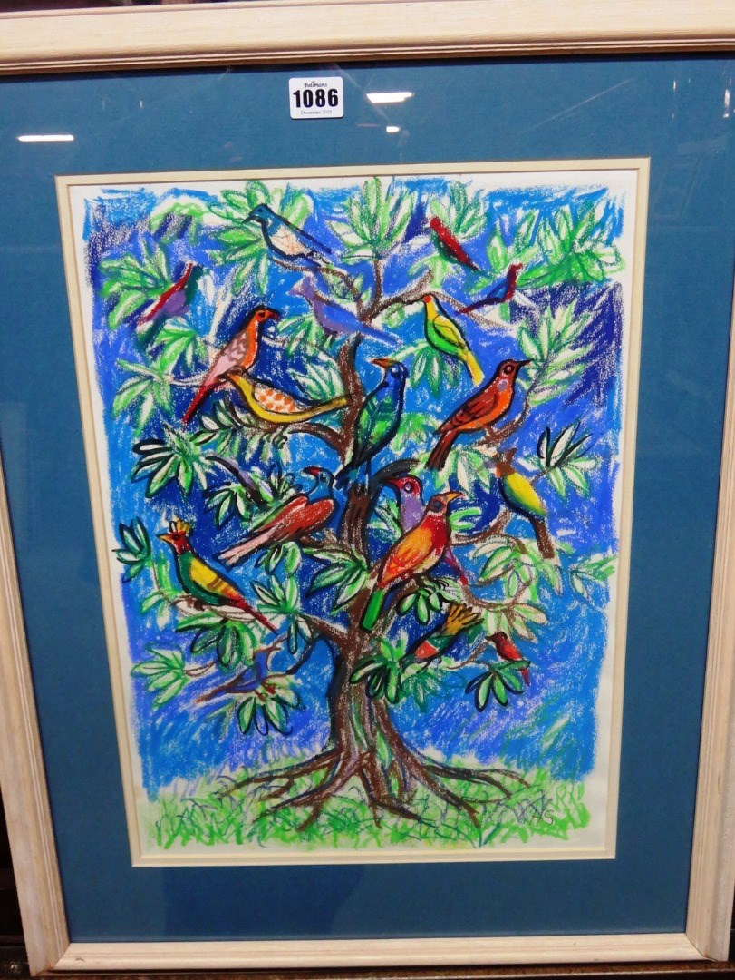 Appraisal: Helen Steinthal - Tree of birds Boy and Dog Bird