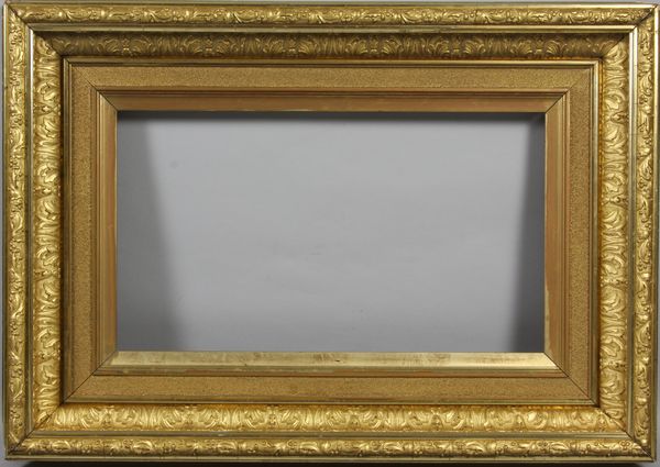 Appraisal: th Century Victorian gesso gold-leaf frame x overall x opening