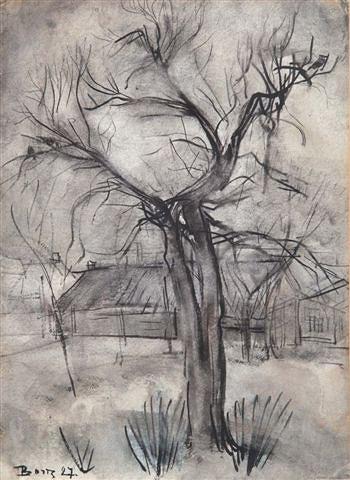 Appraisal: BORIS LENKEVICH MOSCOW b - 'A Tree' signed and dated