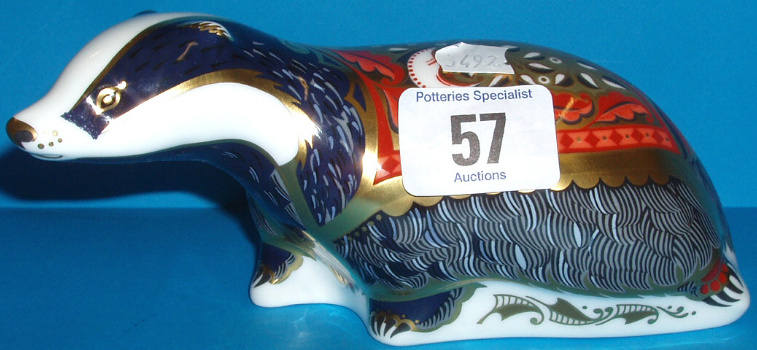 Appraisal: Royal Crown Derby Moonlight Badger Boxed