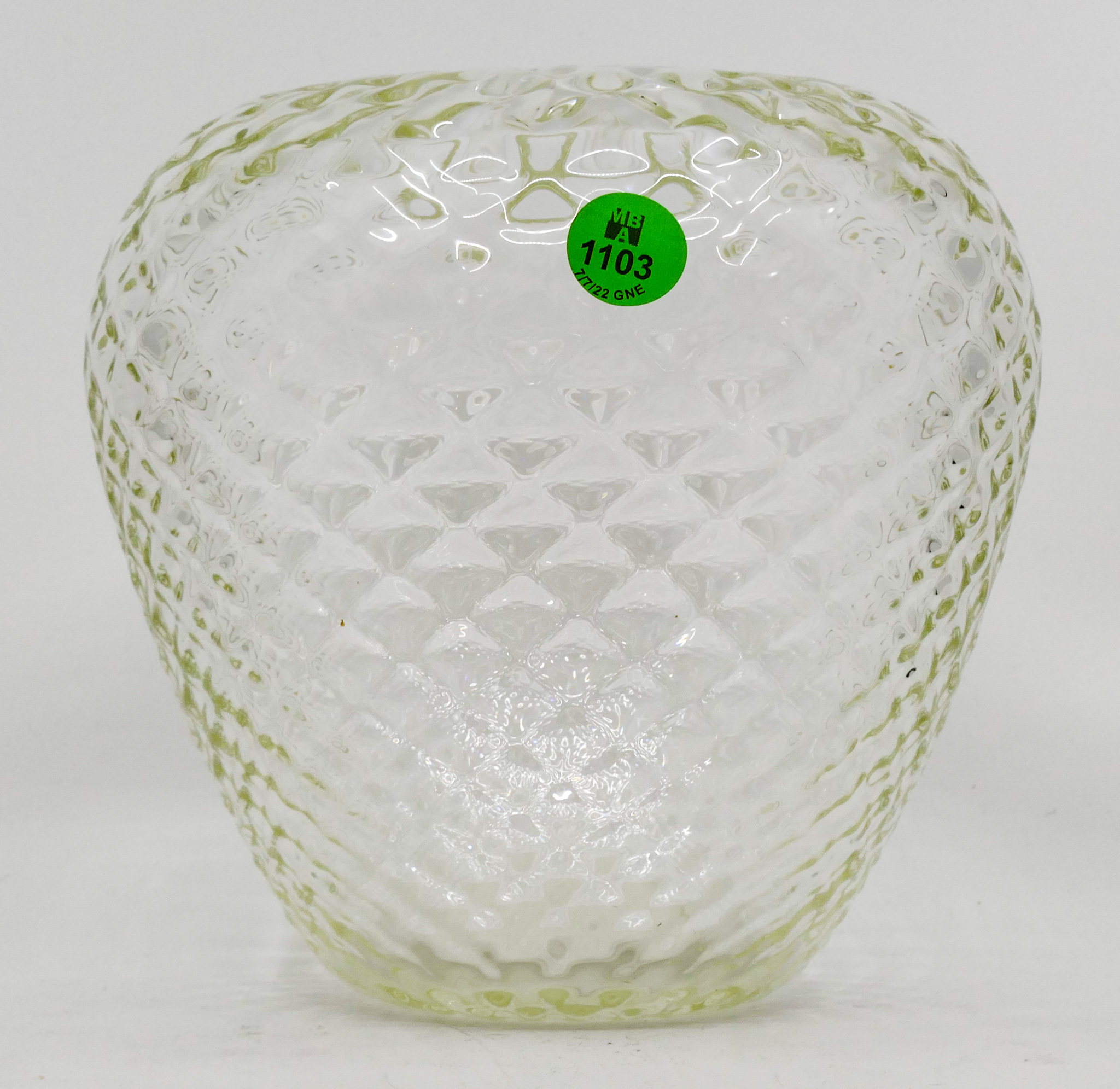 Appraisal: Cameron Tower Optic Studio Glass Vase ''