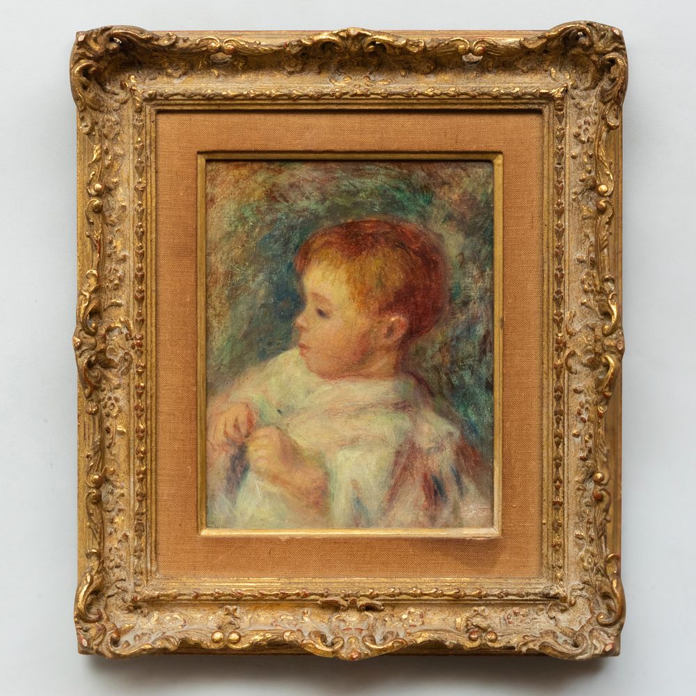 Appraisal: School of Pierre Auguste Renoir - Young Child Oil on