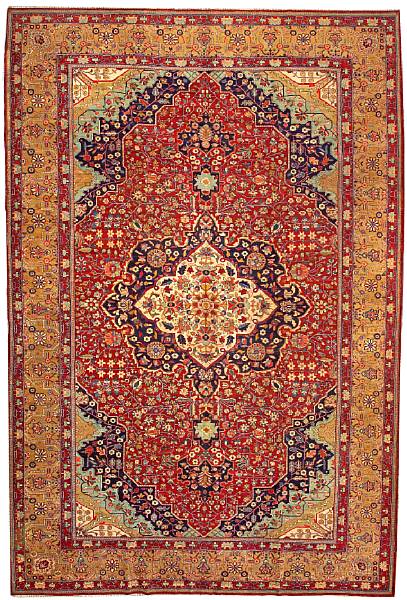 Appraisal: A Fereghan Sarouk carpet Central Persia late th century size